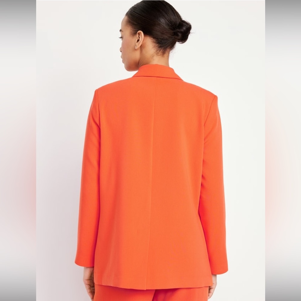 Vibrant Orange Taylor Relaxed Suit Blazer Sold Out Online - Picture 2 of 6